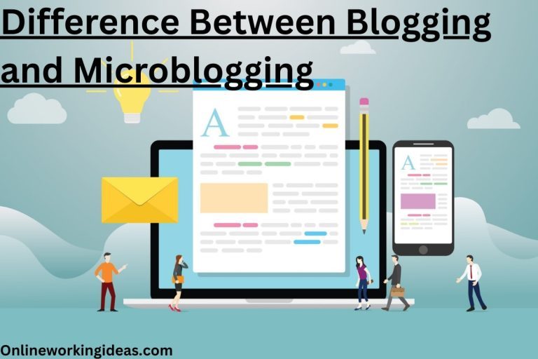 difference between blogging and microblogging
