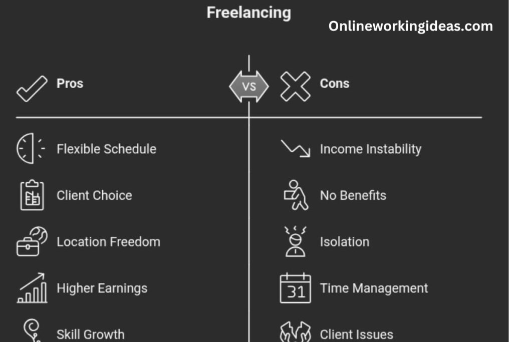 pros and cons of freelancing